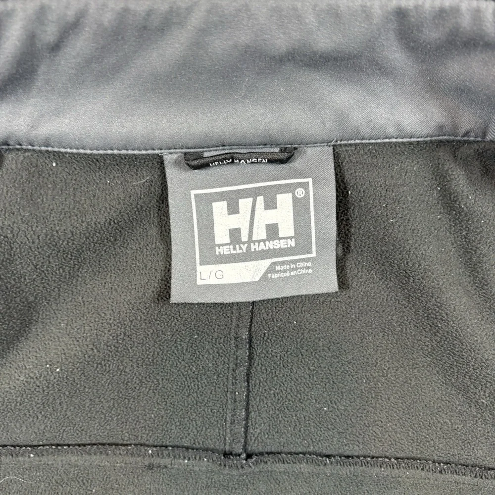 Helly Hansen Men Paramount Softshell Jacket Large Grey Fleece Lined Workwear